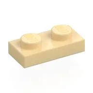 Plate 1 x 2, Tan