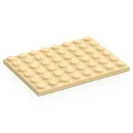 Plate 6 x 8, Tan