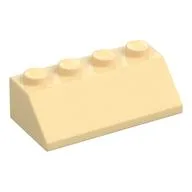 Brick Sloped 45° 2 x 4, Tan