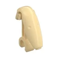 Minifig Head Special with Clip, Mechanical (Battle Droid) [Plain], Tan