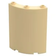 Panel 4 x 4 x 6 Quarter Cylinder, Tan