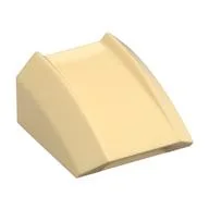 Brick Curved 2 x 2 with Lip, No Studs, Tan