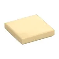 Tile 2 x 2 with Groove, Tan