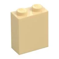 Brick 1 x 2 x 2 with Inside Stud Holder, Tan