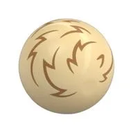 Technic Ball Joint with Medium Nougat Fur (Tribble) Print, Tan