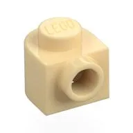 Plate Special 1 x 1 x 2/3 Half Round with Side Stud, Tan