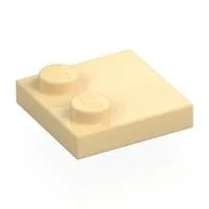 Plate Special 2 x 2 with Only 2 studs, Tan