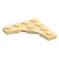 Plate Special 4 x 4 with 3 x 3 Quarter Round Cutout, Tan