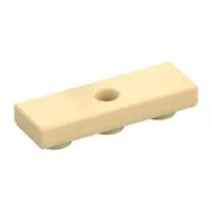 Tile Special 1 x 3 Inverted with Center Hole, Tan