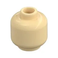 Minifig Head [Plain] [Hollow Stud], Tan