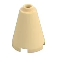Cone 2 x 2 x 2, Open Stud, Tan