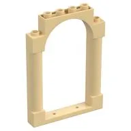 Panel 1 x 6 x 7 with 2 Columns and Arch, Tan