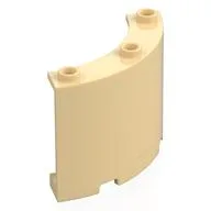 Panel 4 x 4 x 3 Quarter Cylinder, Tan