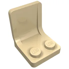 Seat / Chair 2 x 2 with Center Sprue Mark, Tan