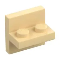 Bracket 2 x 2 with 1 x 2 Vertical Studs, Tan