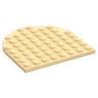 Plate 8 x 8 with Rounded End, Tan