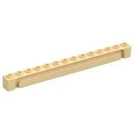 Brick Special 1 x 14 Grooved, Tan