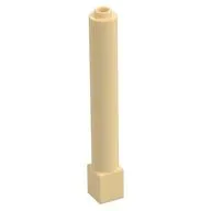 Support Round 1 x 1 x 6 Solid Pillar, Tan