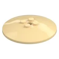 Dish 6 x 6 Inverted (Radar) with Solid Studs, Tan