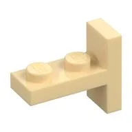 Bracket 1 x 2 with 1 x 2 Vertical Studs, Tan
