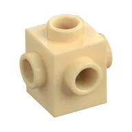 Brick Special 1 x 1 Studs on 4 Sides, Tan