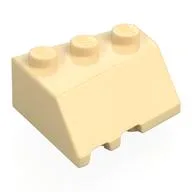 Brick Wedged, Sloped 45° 3 x 3 Right, Tan