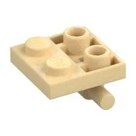 Plate Special 2 x 2 with Horizontal T-Bar Underneath, Tan