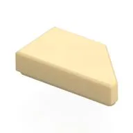 Tile 1 x 2 with Stud Notch Left, Tan