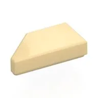 Tile 1 x 2 with Stud Notch Right, Tan