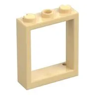 Window Frame 1 x 3 x 3, Tan