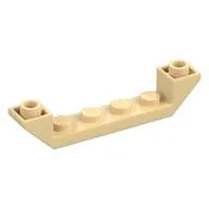 Brick Sloped Inverted 45° 6 x 1 Double with 1 x 4 Recessed, Tan