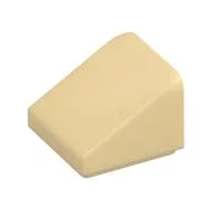 Brick Sloped 30° 1 x 1 x 2/3 (Cheese Slope), Tan