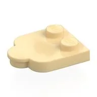 Plate Special 2 x 3 with Cloud Edge, Tan