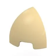 Brick Round Curved 1 x 1 x 1 Quarter Dome, Tan