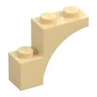 Brick Arch 1 x 3 x 2, Straight End, Tan
