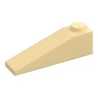 Brick Sloped 18° 4 x 1, Tan
