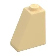 Brick Sloped 65° 2 x 1 x 2, Tan