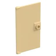 Door 1 x 4 x 6 Smooth with Chamfered Handle Plinth, Tan