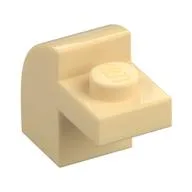 Brick Curved 1 x 2 x 1 1/3 with Curved Top, Tan