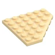 Wedge Plate 6 x 6 Cut Corner, Tan