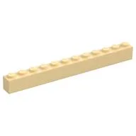Brick 1 x 12, Tan