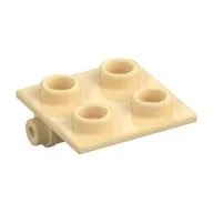 Hinge Brick 2 x 2 Top Plate Thin, Tan