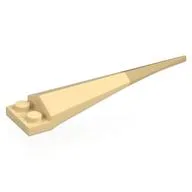 Plate Special 1 x 2 with Angular Extension and Flexible Tan Tip, Tan