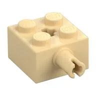 Brick Special 2 x 2 with Pin and Axle Hole, Tan