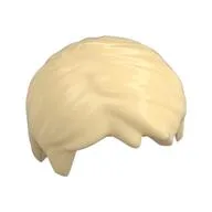 Hair Short, Tousled with Side Part, Tan