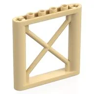 Support 1 x 6 x 5 Girder Rectangular, Tan