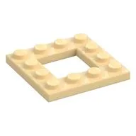 Plate Special 4 x 4 with 2 x 2 Opening, Tan