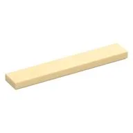 Tile 1 x 6 with Groove, Tan