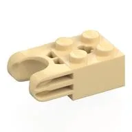 Technic Brick Special 2 x 2 with Ball Socket Wide and Axle Hole, No Arm Holes, Tan