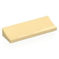 Brick Curved 2 x 6 Inverted, Tan
